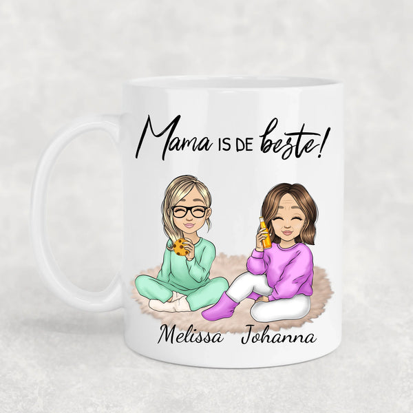 Mama is er altijd - Gepersonaliseerde mok