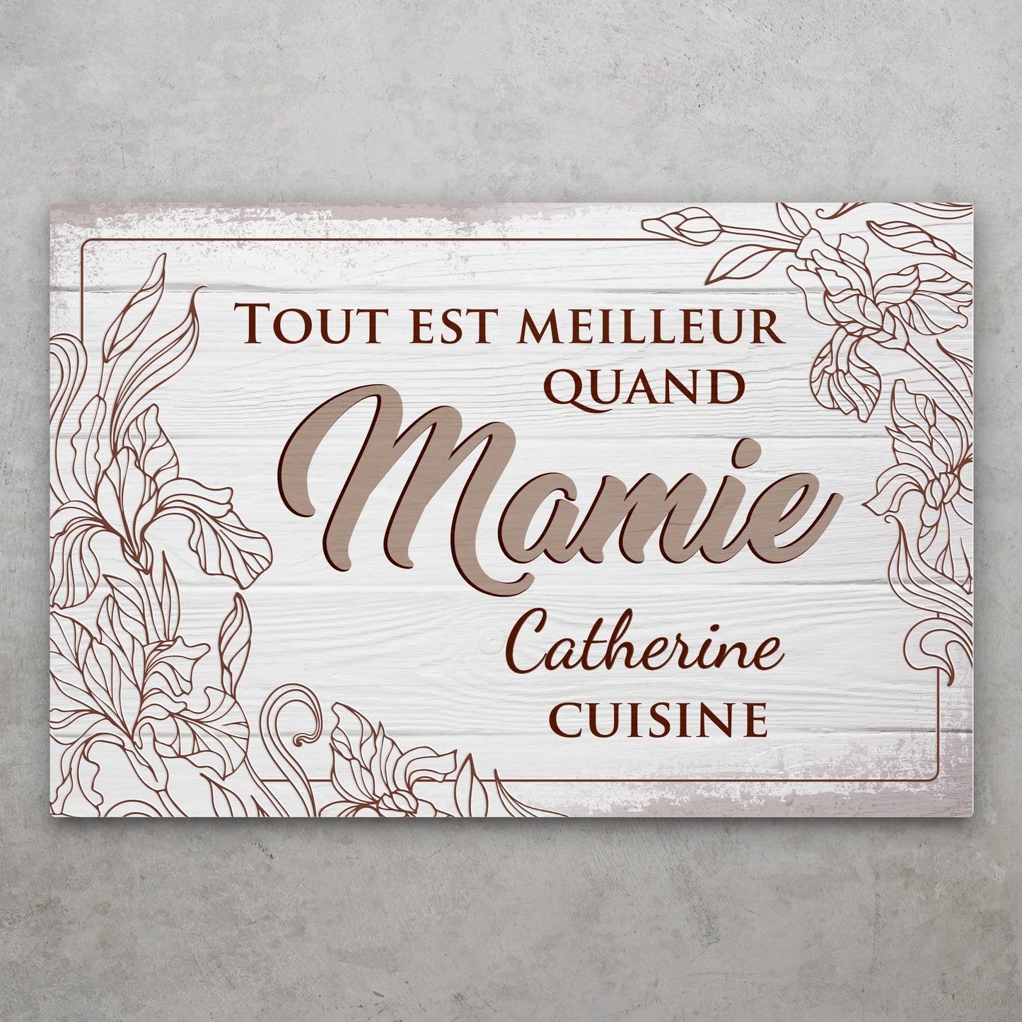 Tout es meilleur - Plaque de porte gepersonaliseerd
