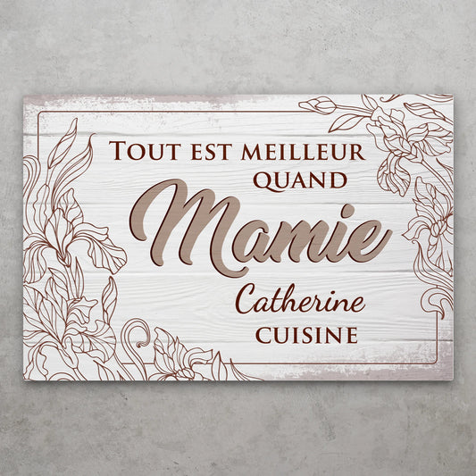 Tout es meilleur - Plaque de porte gepersonaliseerd