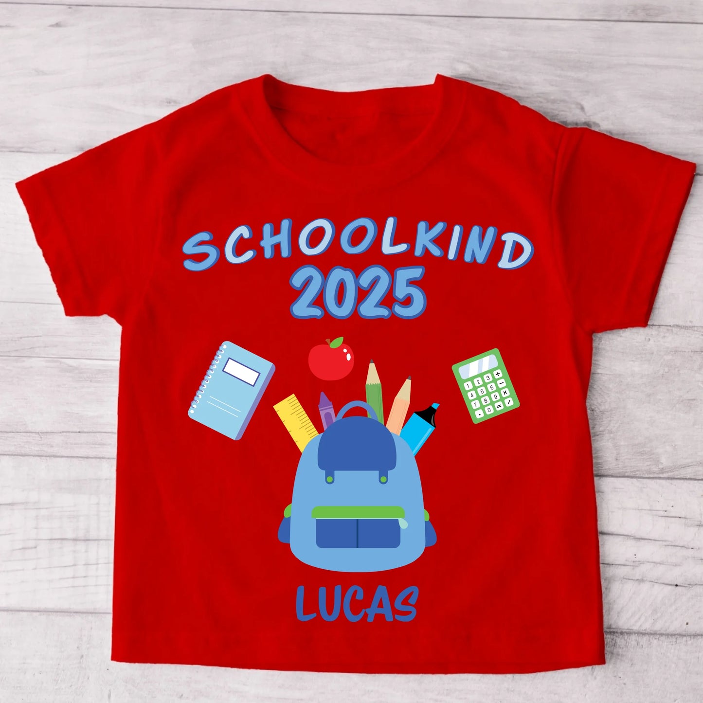Schoolkind - Gepersonaliseerd kinder-T-shirt
