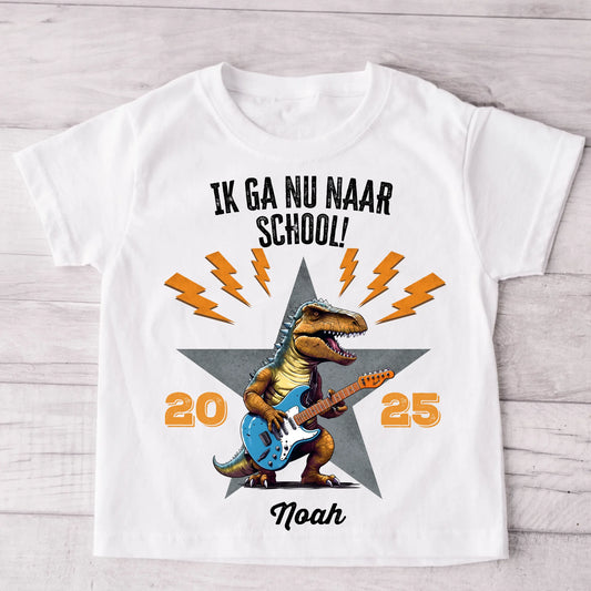 Ik zit nu op school! - Gepersonaliseerd kinder T-shirt
