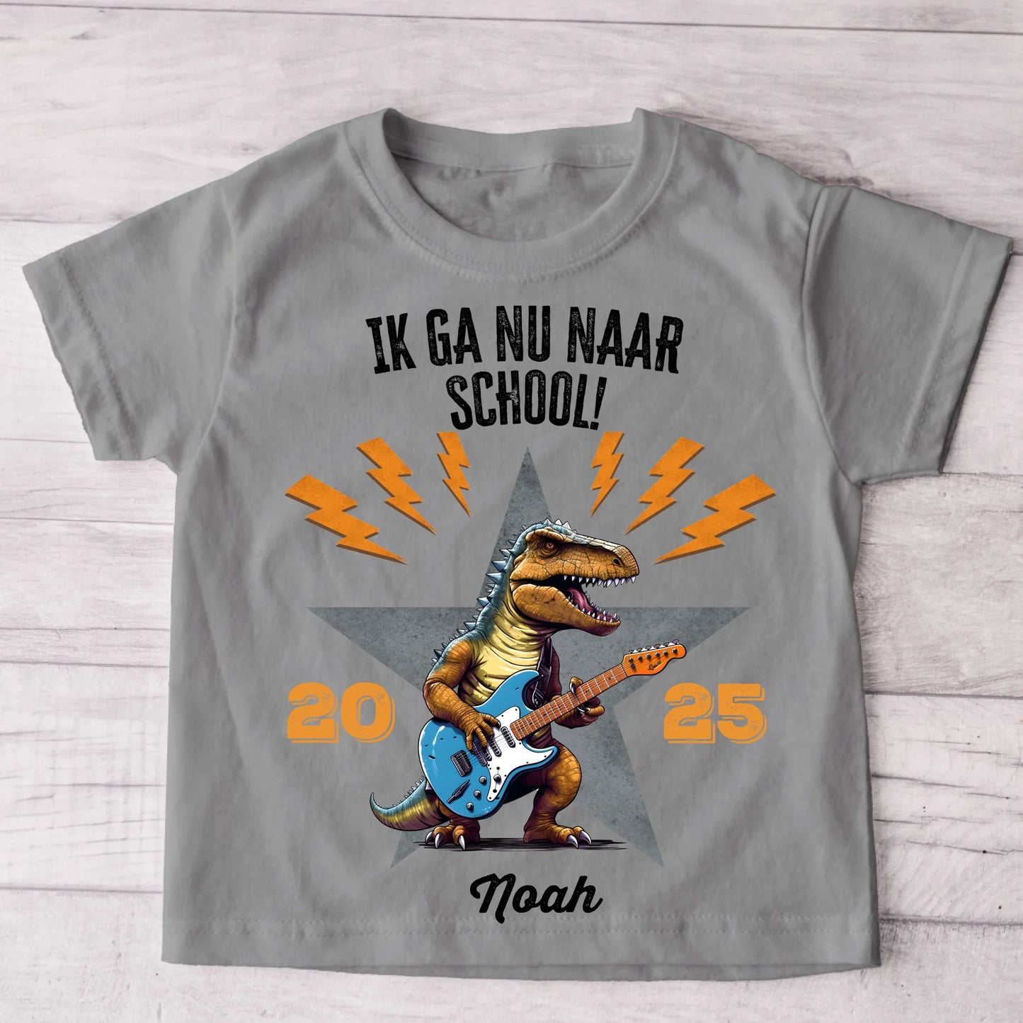 Ik ga nu naar school! - Gepersonaliseerd kinder T-shirt