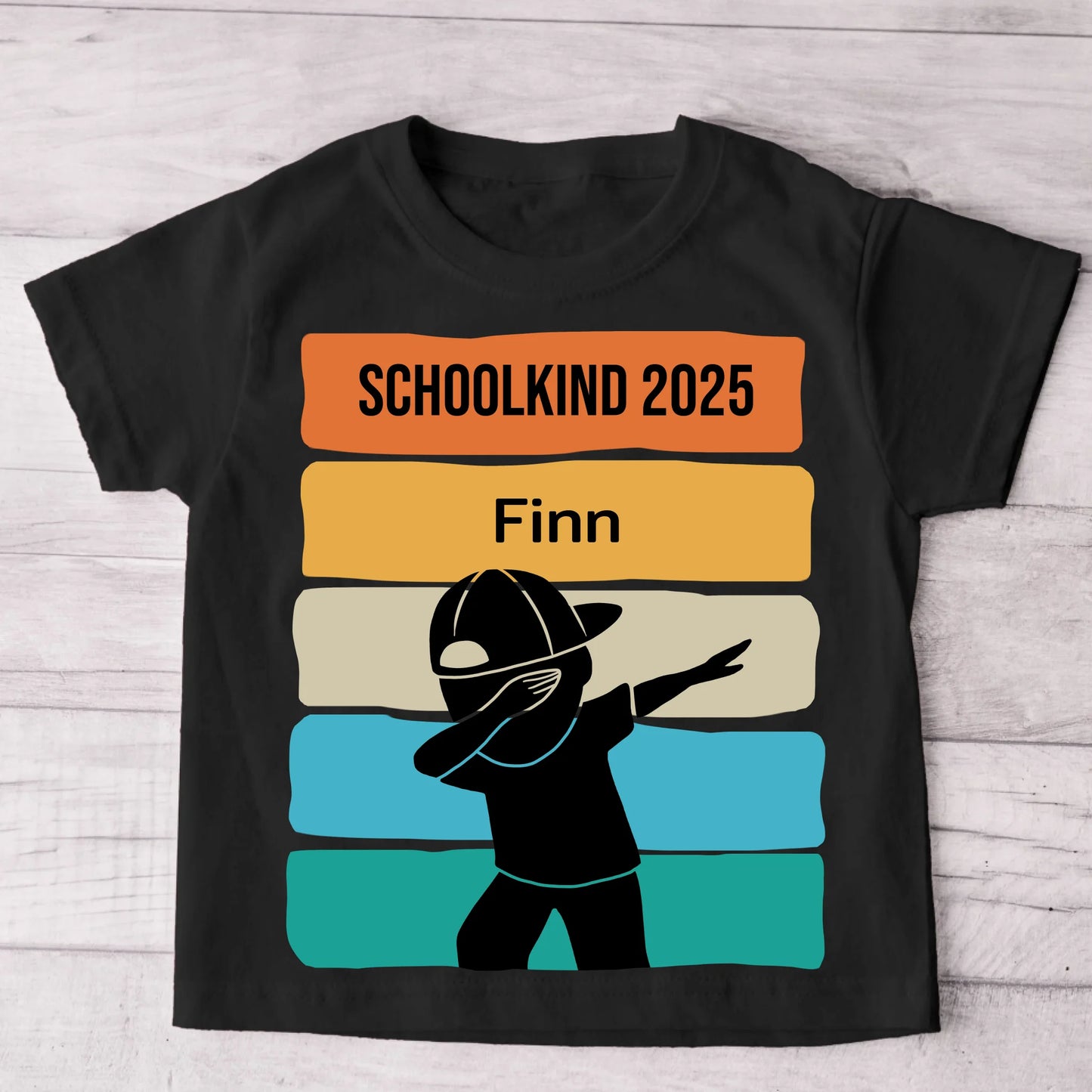 Daar gaan we! - Gepersonaliseerd kinder-T-shirt