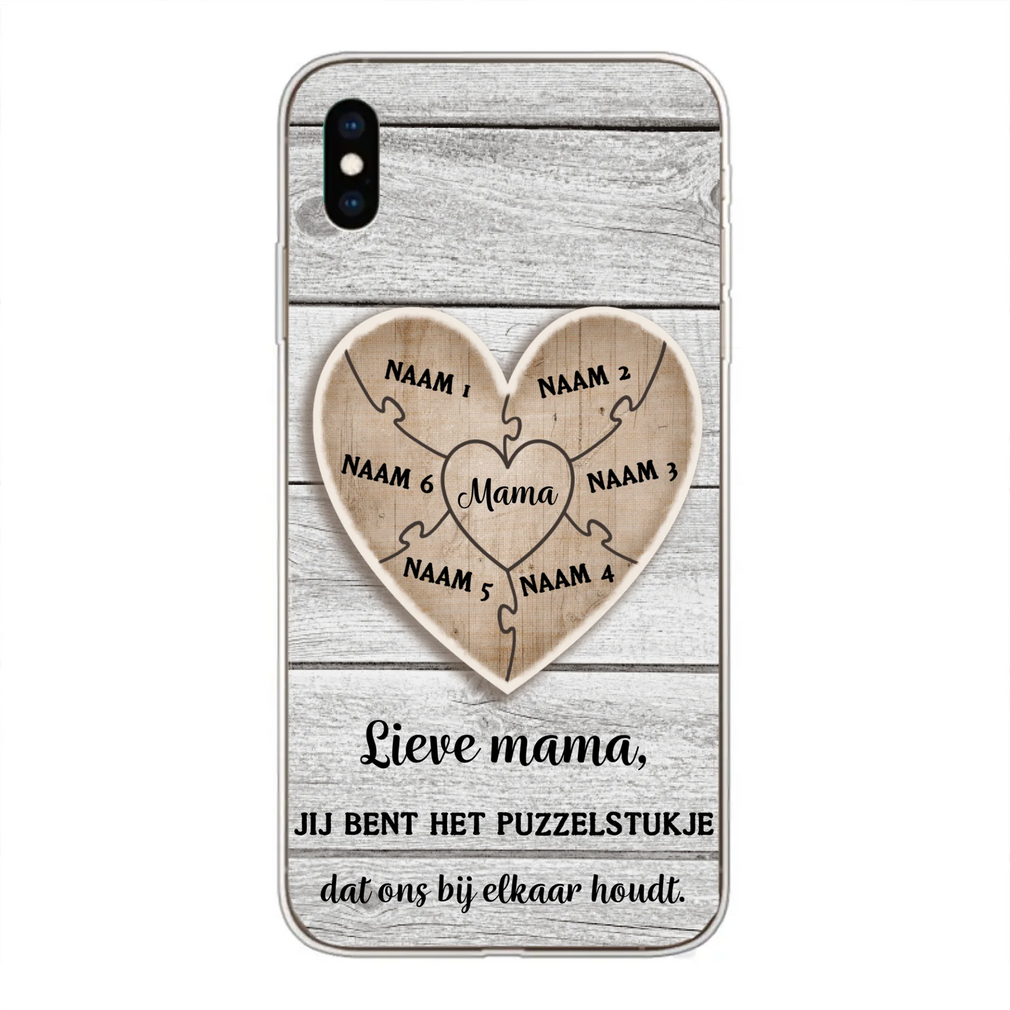 Puzzelstuk - Gepersonaliseerd telefoonhoesje