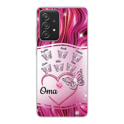 Glinsterende vlinders - Gepersonaliseerd telefoonhoesje