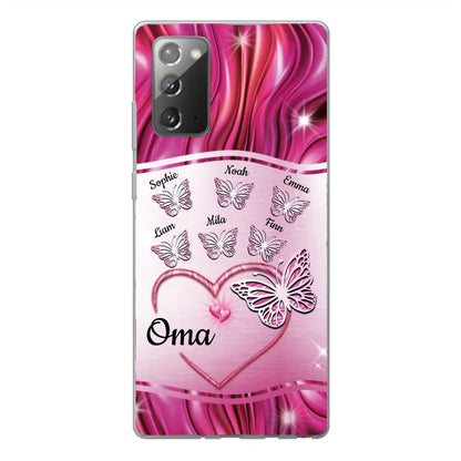 Glinsterende vlinders - Gepersonaliseerd telefoonhoesje