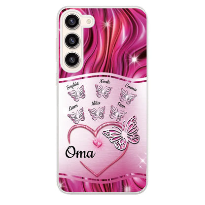 Glinsterende vlinders - Gepersonaliseerd telefoonhoesje