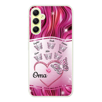 Glinsterende vlinders - Gepersonaliseerd telefoonhoesje