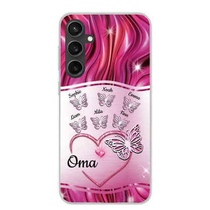 Glinsterende vlinders - Gepersonaliseerd telefoonhoesje