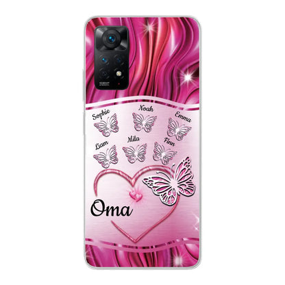 Glinsterende vlinders - Gepersonaliseerd telefoonhoesje