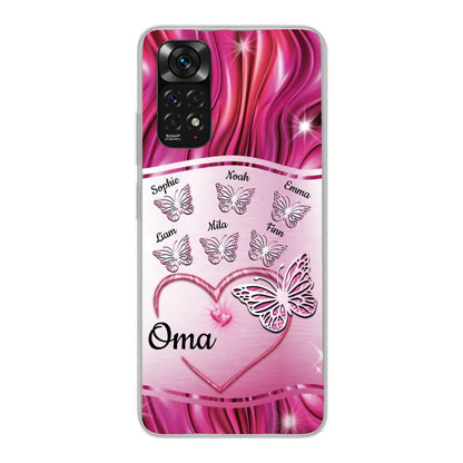 Glinsterende vlinders - Gepersonaliseerd telefoonhoesje