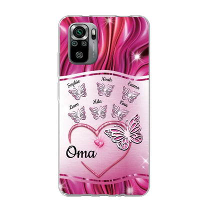 Glinsterende vlinders - Gepersonaliseerd telefoonhoesje