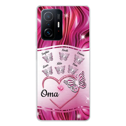 Glinsterende vlinders - Gepersonaliseerd telefoonhoesje