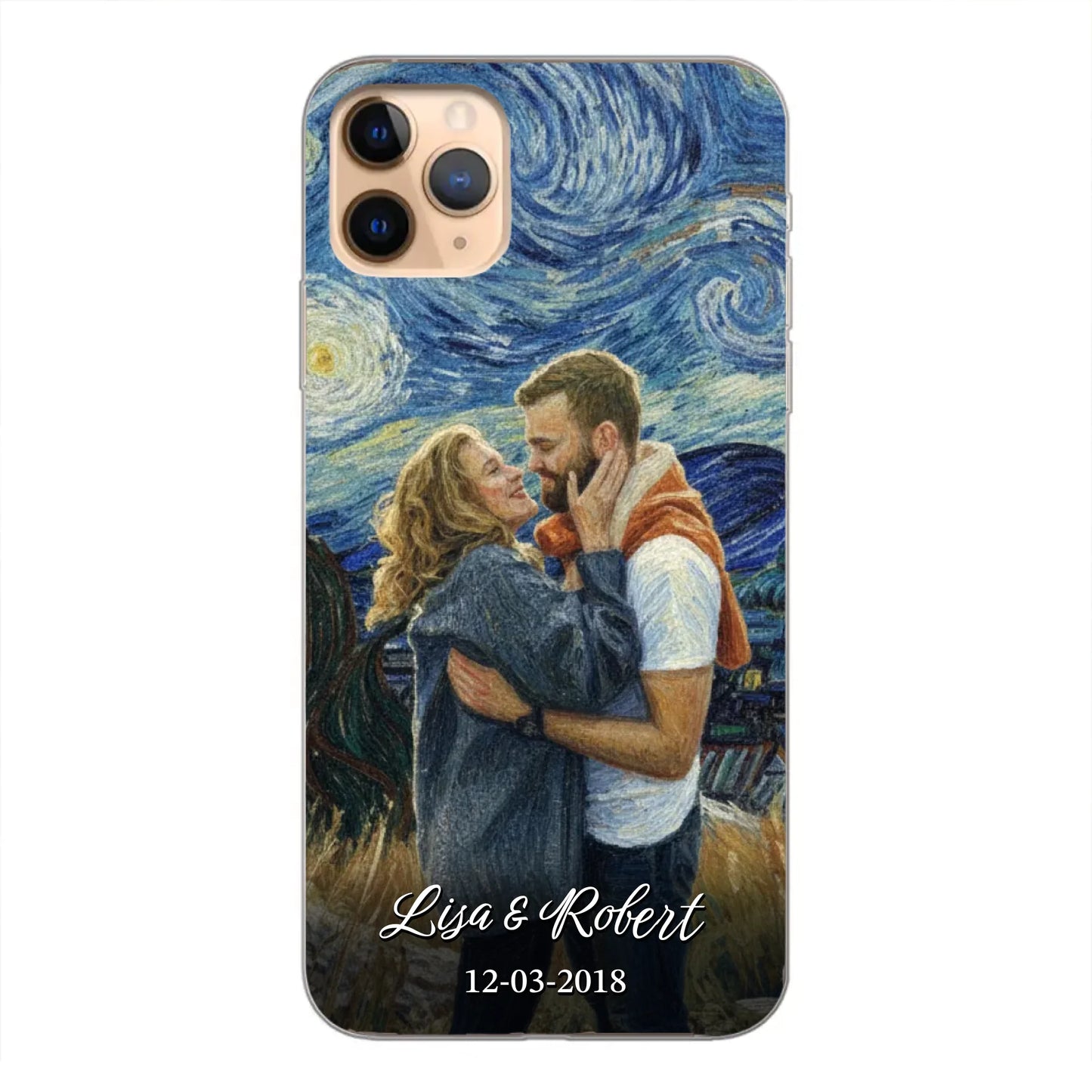 Ons jubileum (Van Gogh-stijl) - Gepersonaliseerd telefoonhoesje