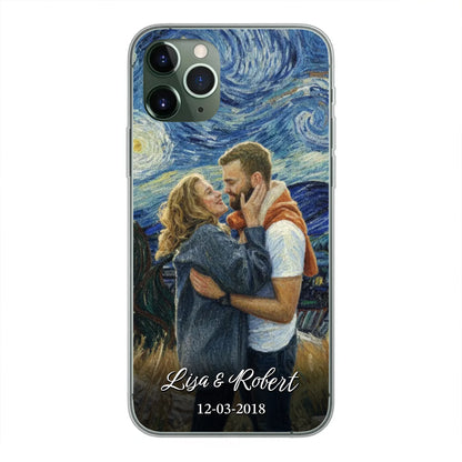 Ons jubileum (Van Gogh-stijl) - Gepersonaliseerd telefoonhoesje