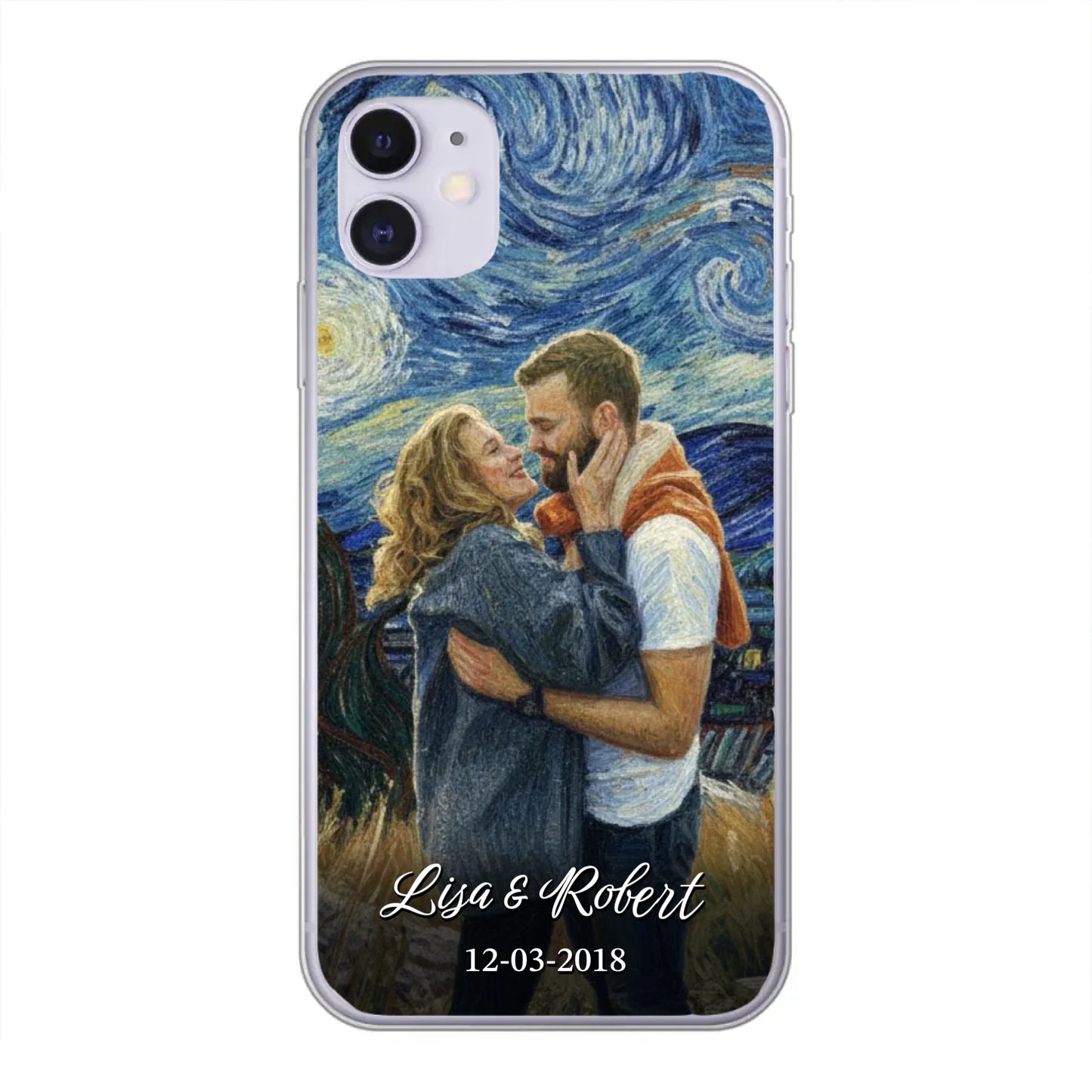 Ons jubileum (Van Gogh-stijl) - Gepersonaliseerd telefoonhoesje
