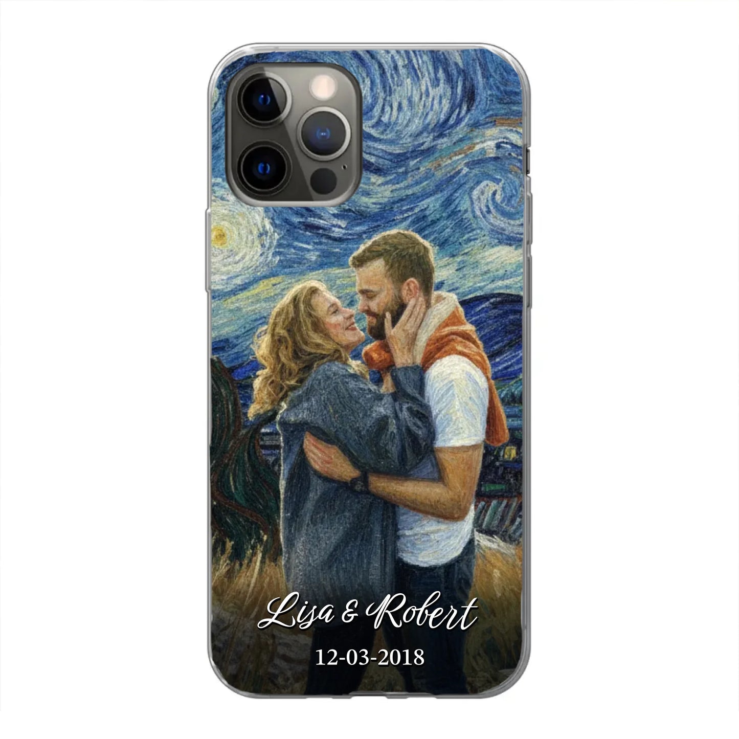 Ons jubileum (Van Gogh-stijl) - Gepersonaliseerd telefoonhoesje