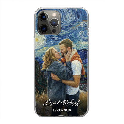 Ons jubileum (Van Gogh-stijl) - Gepersonaliseerd telefoonhoesje