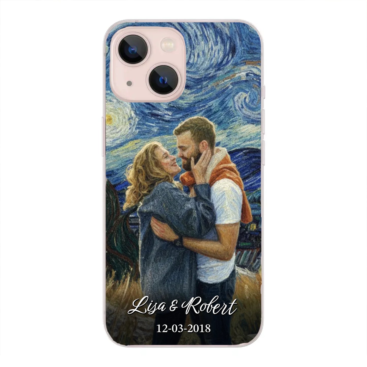 Ons jubileum (Van Gogh-stijl) - Gepersonaliseerd telefoonhoesje