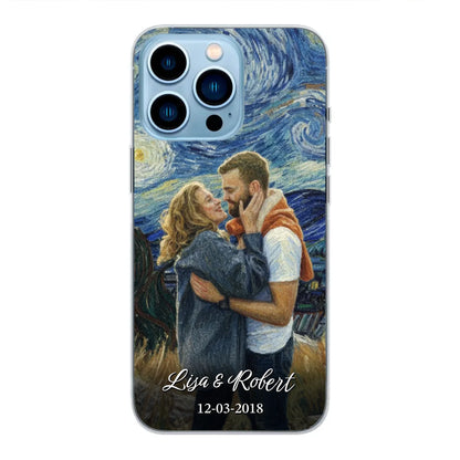 Ons jubileum (Van Gogh-stijl) - Gepersonaliseerd telefoonhoesje