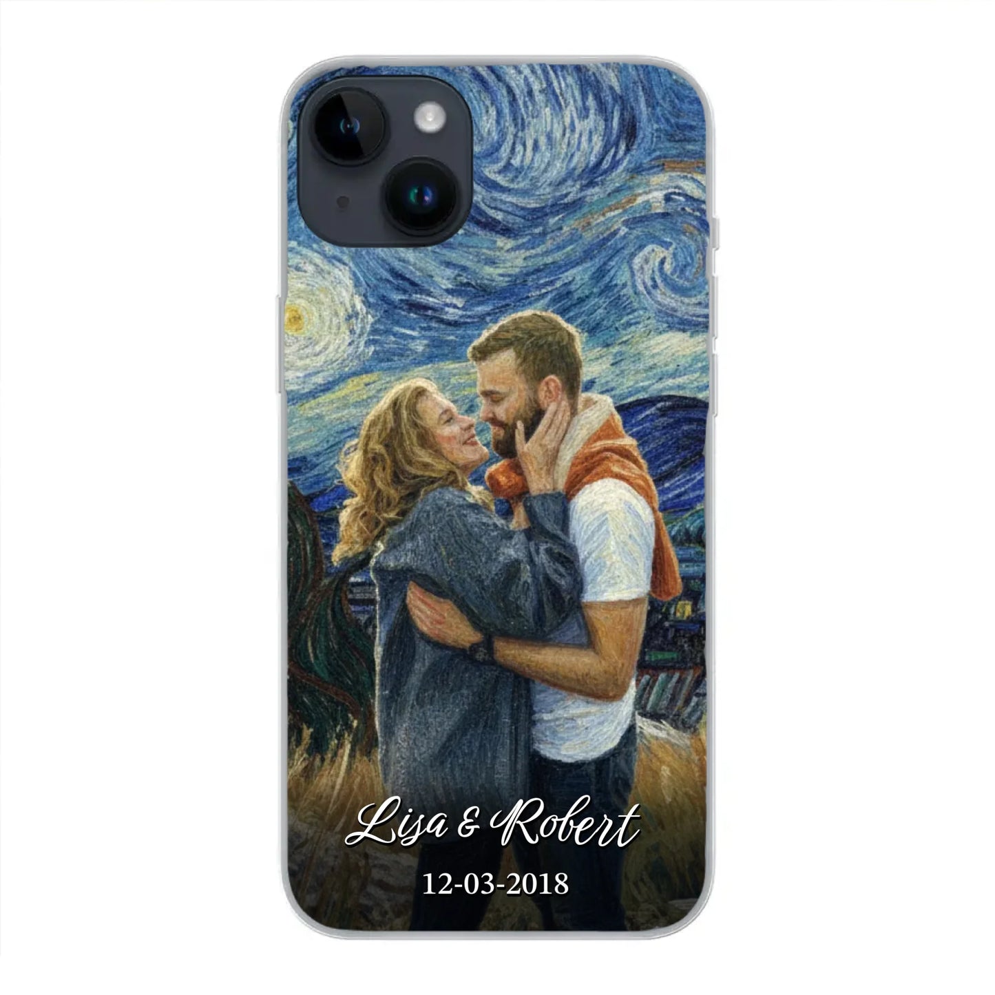 Ons jubileum (Van Gogh-stijl) - Gepersonaliseerd telefoonhoesje