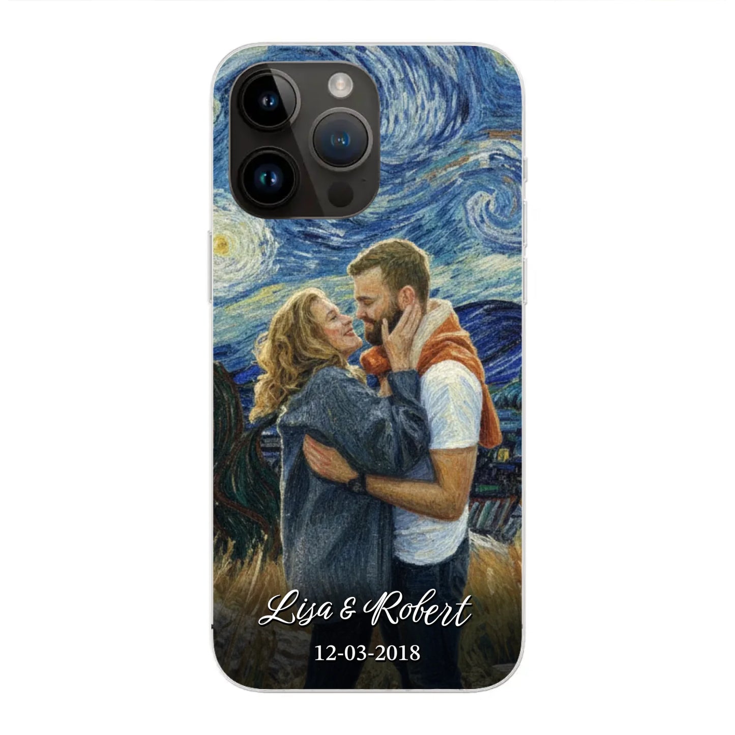 Ons jubileum (Van Gogh-stijl) - Gepersonaliseerd telefoonhoesje