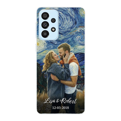 Ons jubileum (Van Gogh-stijl) - Gepersonaliseerd telefoonhoesje