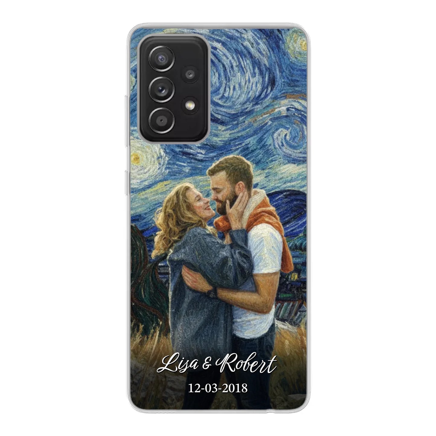 Ons jubileum (Van Gogh-stijl) - Gepersonaliseerd telefoonhoesje