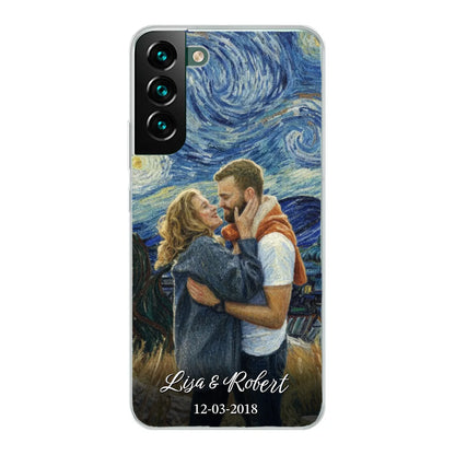 Ons jubileum (Van Gogh-stijl) - Gepersonaliseerd telefoonhoesje
