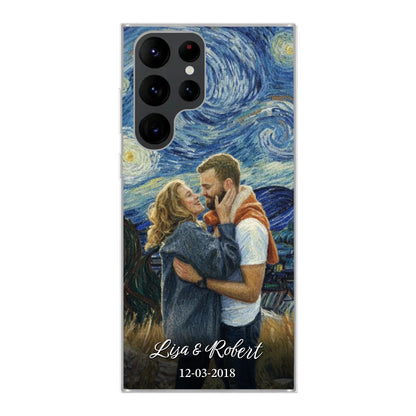 Ons jubileum (Van Gogh-stijl) - Gepersonaliseerd telefoonhoesje