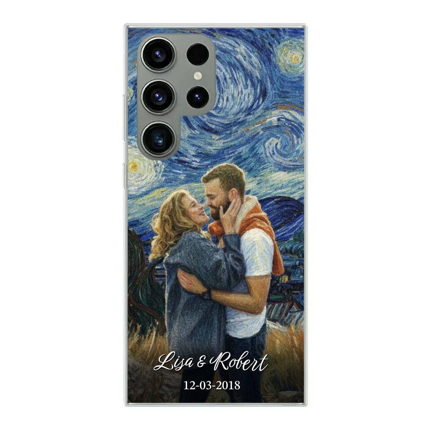 Ons jubileum (Van Gogh-stijl) - Gepersonaliseerd telefoonhoesje