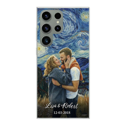 Ons jubileum (Van Gogh-stijl) - Gepersonaliseerd telefoonhoesje
