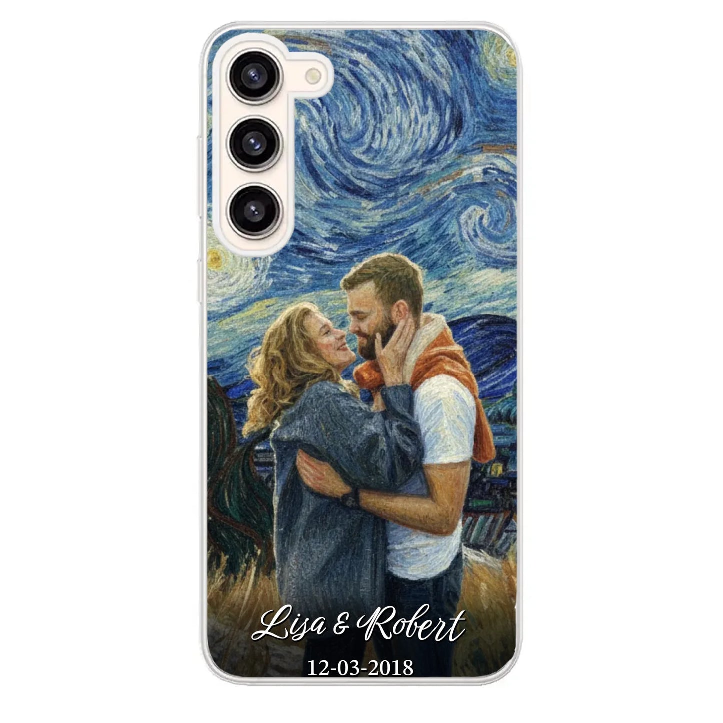Ons jubileum (Van Gogh-stijl) - Gepersonaliseerd telefoonhoesje