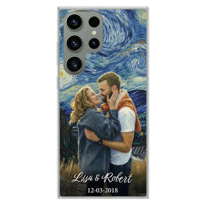 Ons jubileum (Van Gogh-stijl) - Gepersonaliseerd telefoonhoesje