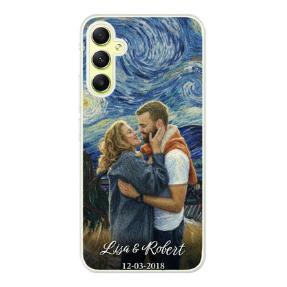 Ons jubileum (Van Gogh-stijl) - Gepersonaliseerd telefoonhoesje