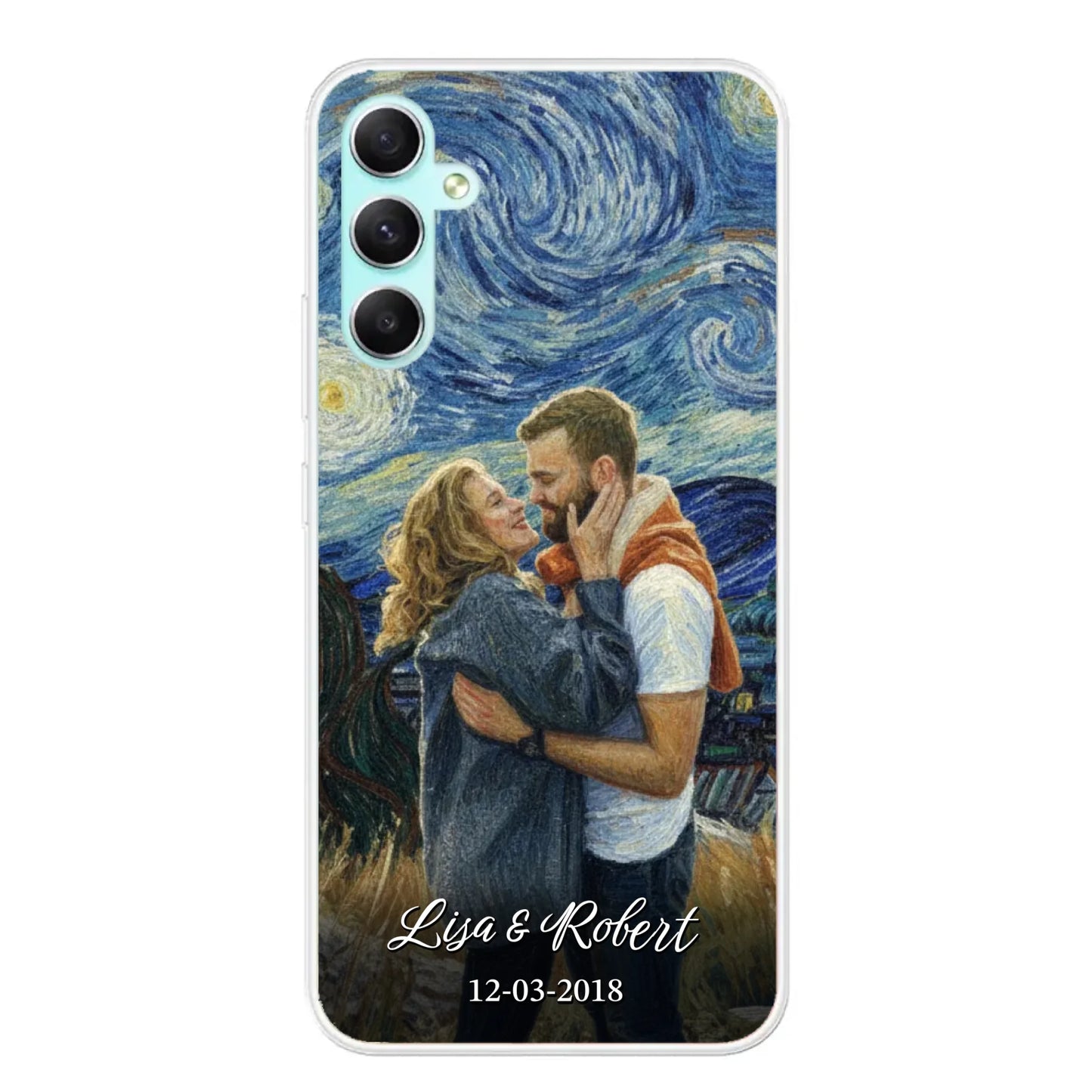 Ons jubileum (Van Gogh-stijl) - Gepersonaliseerd telefoonhoesje