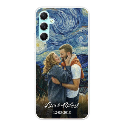 Ons jubileum (Van Gogh-stijl) - Gepersonaliseerd telefoonhoesje