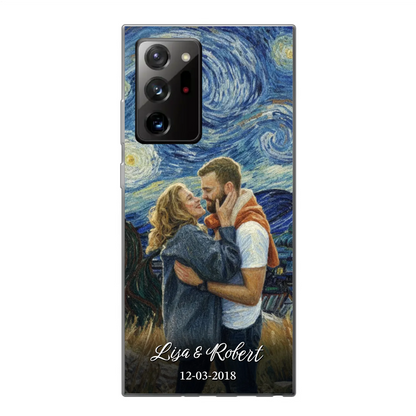 Ons jubileum (Van Gogh-stijl) - Gepersonaliseerd telefoonhoesje