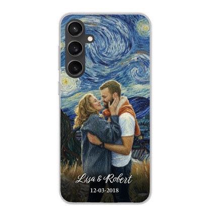 Ons jubileum (Van Gogh-stijl) - Gepersonaliseerd telefoonhoesje