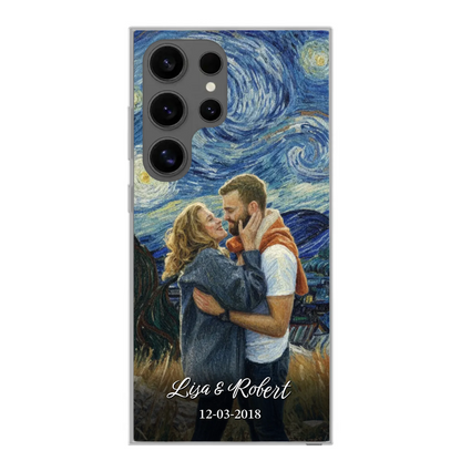 Ons jubileum (Van Gogh-stijl) - Gepersonaliseerd telefoonhoesje