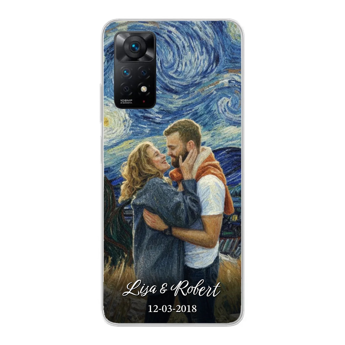 Ons jubileum (Van Gogh-stijl) - Gepersonaliseerd telefoonhoesje