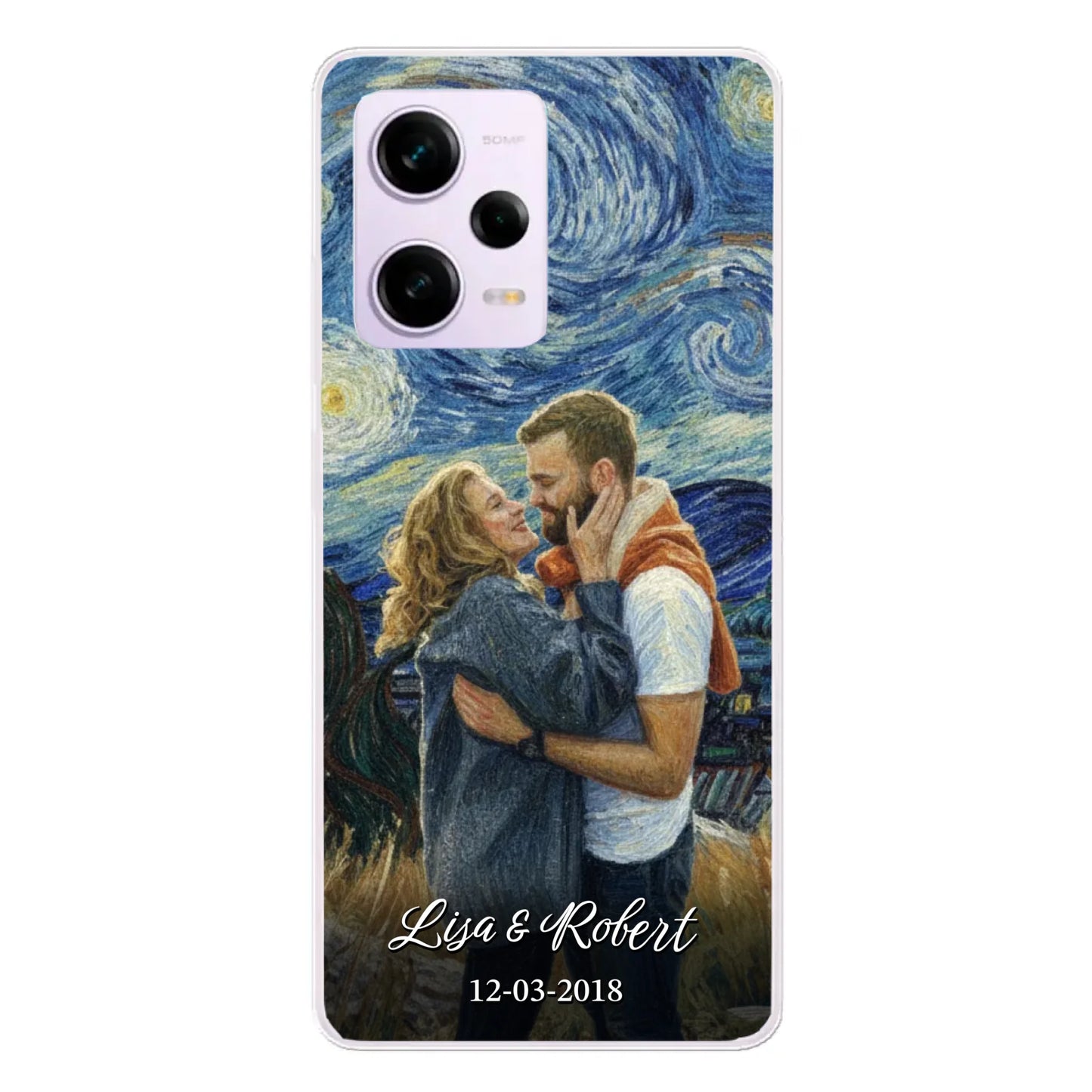 Ons jubileum (Van Gogh-stijl) - Gepersonaliseerd telefoonhoesje