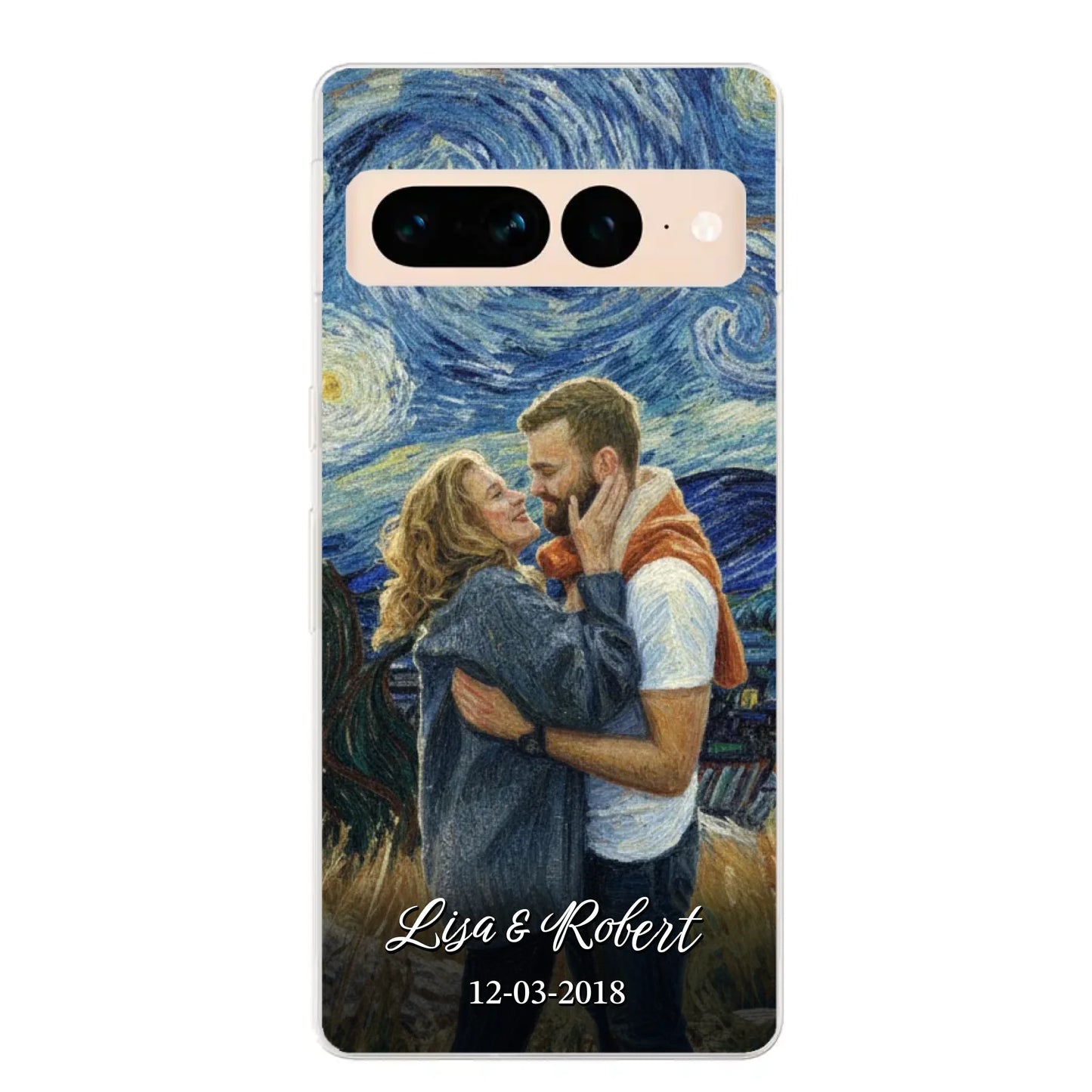 Ons jubileum (Van Gogh-stijl) - Gepersonaliseerd telefoonhoesje