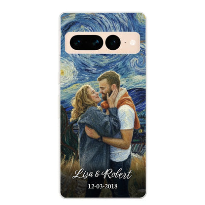 Ons jubileum (Van Gogh-stijl) - Gepersonaliseerd telefoonhoesje