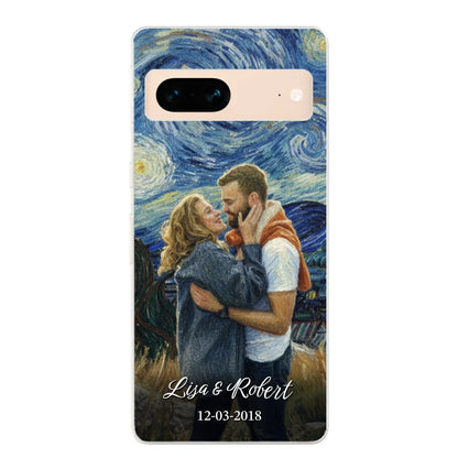 Ons jubileum (Van Gogh-stijl) - Gepersonaliseerd telefoonhoesje