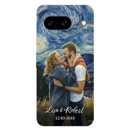 Ons jubileum (Van Gogh-stijl) - Gepersonaliseerd telefoonhoesje