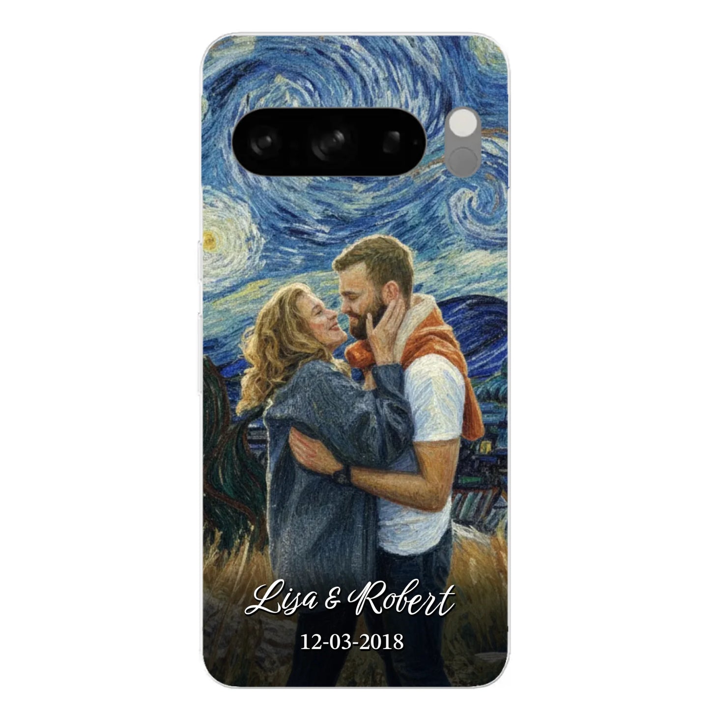 Ons jubileum (Van Gogh-stijl) - Gepersonaliseerd telefoonhoesje