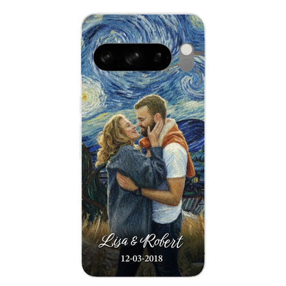 Ons jubileum (Van Gogh-stijl) - Gepersonaliseerd telefoonhoesje