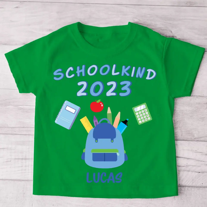 Schoolkind - Gepersonaliseerd kinder T-shirt