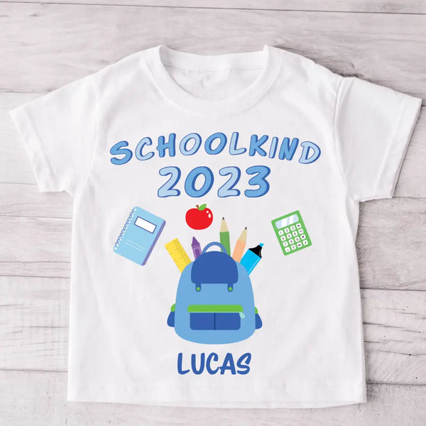 Schoolkind - Gepersonaliseerd kinder T-shirt